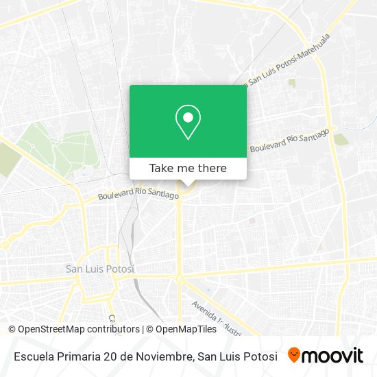 Mapa de Escuela Primaria 20 de Noviembre