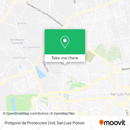 Mapa de Poligono de Proteccion Civil