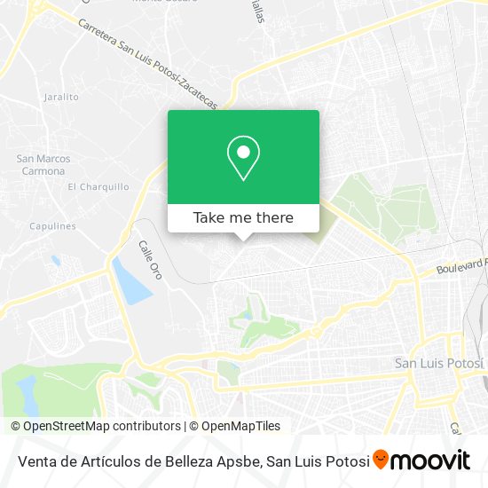 Venta de Artículos de Belleza Apsbe map