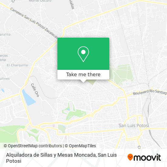 Alquiladora de Sillas y Mesas Moncada map