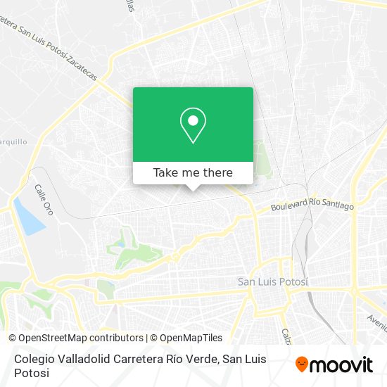 Colegio Valladolid Carretera Río Verde map