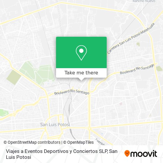 Viajes a Eventos Deportivos y Conciertos SLP map