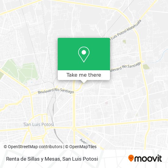 Mapa de Renta de Sillas y Mesas