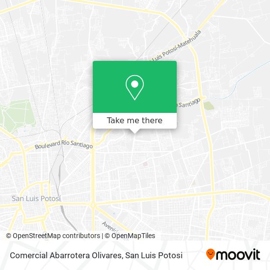 Mapa de Comercial Abarrotera Olivares