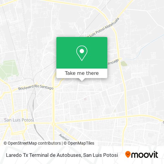 Laredo Tx Terminal de Autobuses map