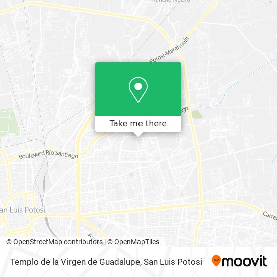 Mapa de Templo de la Virgen de Guadalupe