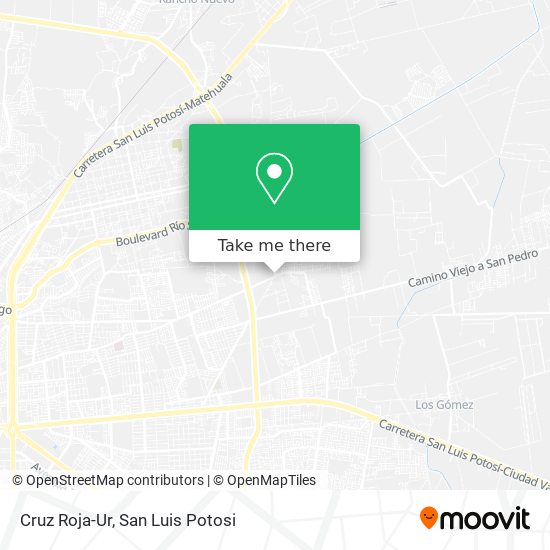 Cruz Roja-Ur map
