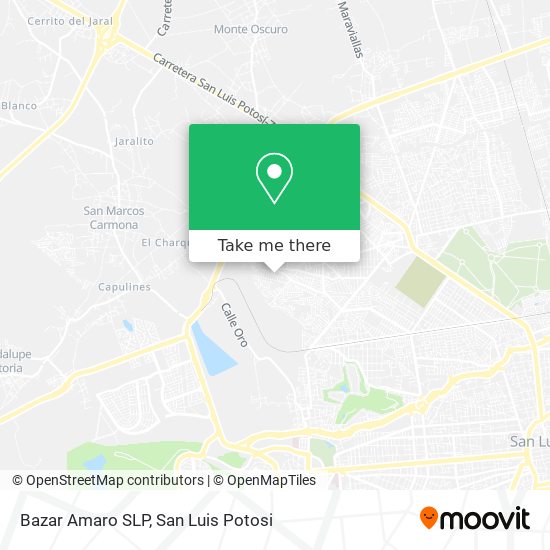 Bazar Amaro SLP map