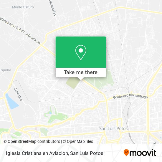 Mapa de Iglesia Cristiana en Aviacion