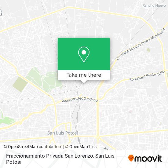 Fraccionamiento Privada San Lorenzo map