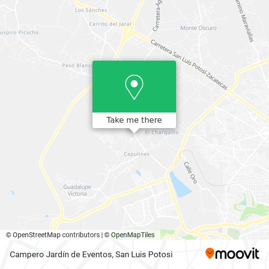 Campero Jardín de Eventos map