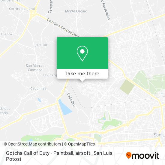 Mapa de Gotcha Call of Duty - Paintball, airsoft.