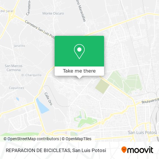 REPARACION DE BICICLETAS map