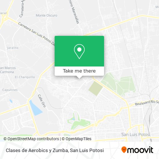 Mapa de Clases de Aerobics y Zumba