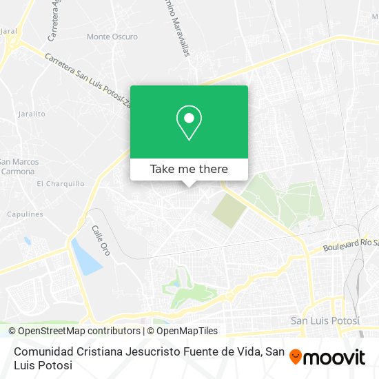 Comunidad Cristiana Jesucristo Fuente de Vida map