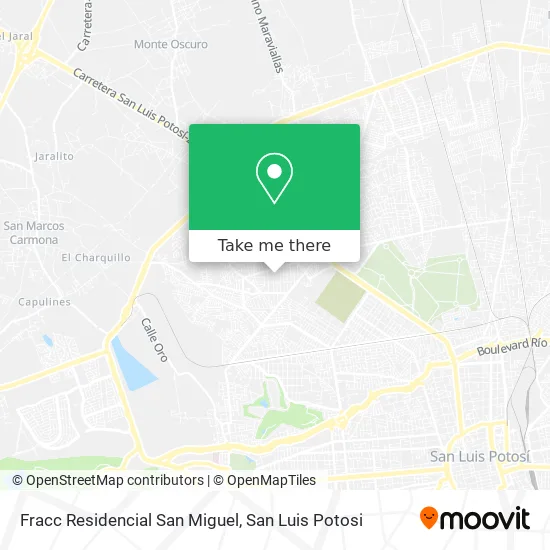 Mapa de Fracc Residencial San Miguel