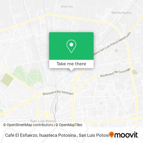 Café El Esfuerzo, huasteca Potosina. map