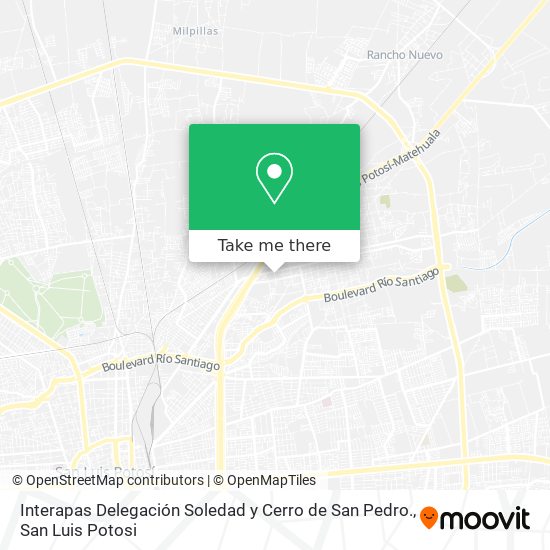 Interapas Delegación Soledad y Cerro de San Pedro. map
