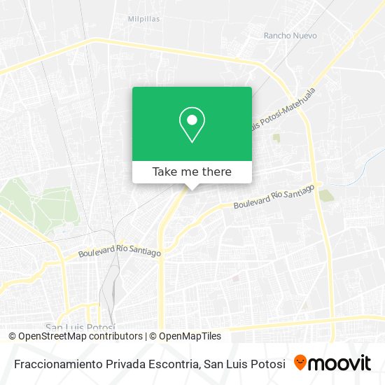 Mapa de Fraccionamiento Privada Escontria