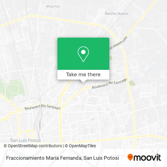 Mapa de Fraccionamiento María Fernanda