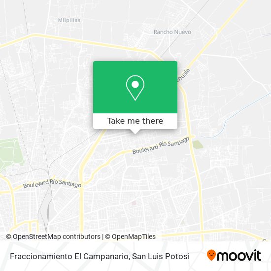 Fraccionamiento El Campanario map