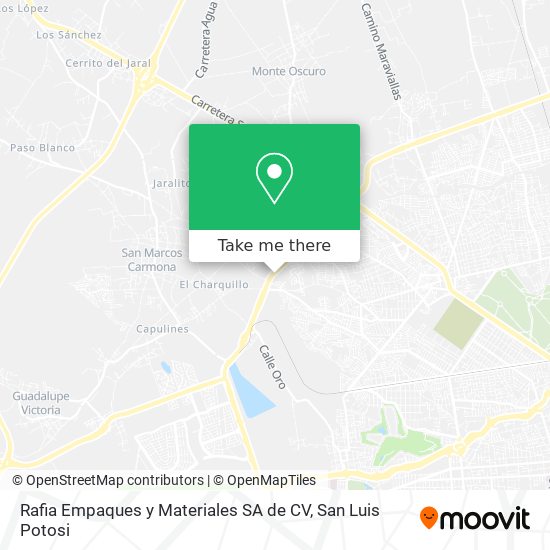 Rafia Empaques y Materiales SA de CV map
