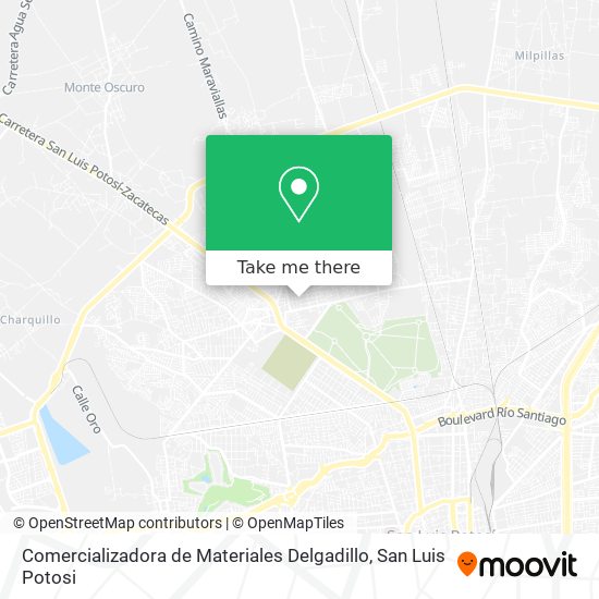 Mapa de Comercializadora de Materiales Delgadillo