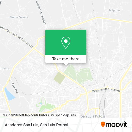 Asadores San Luis map
