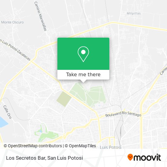 Los Secretos Bar map