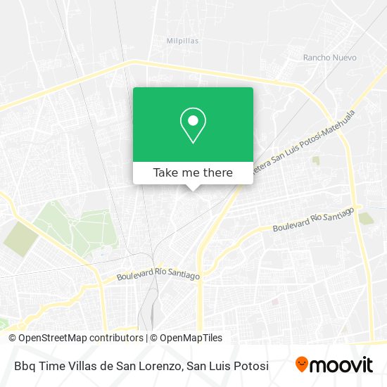 Bbq Time Villas de San Lorenzo map