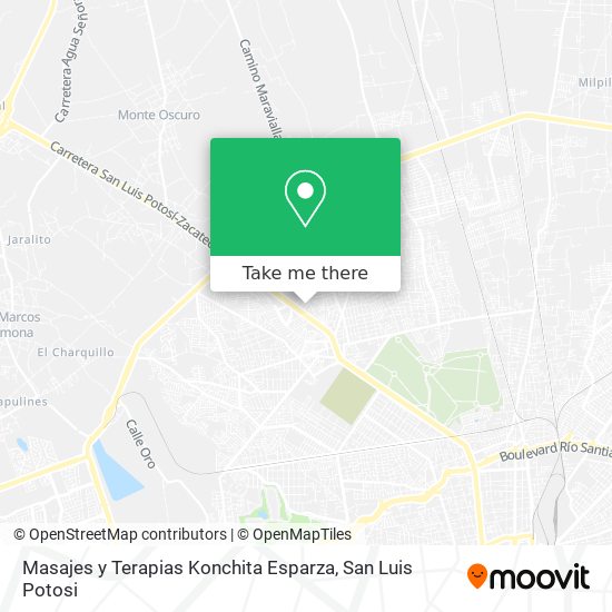 Mapa de Masajes y Terapias Konchita Esparza