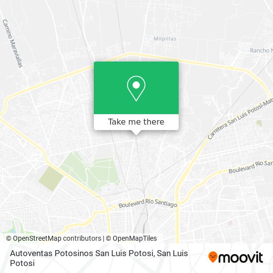 Mapa de Autoventas Potosinos San Luis Potosi