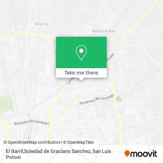Mapa de El Barril,Soledad de Graciano Sanchez