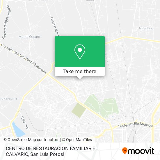 CENTRO DE RESTAURACION FAMILIAR EL CALVARIO map