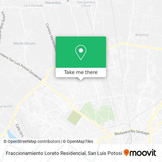 Fraccionamiento Loreto Residencial map