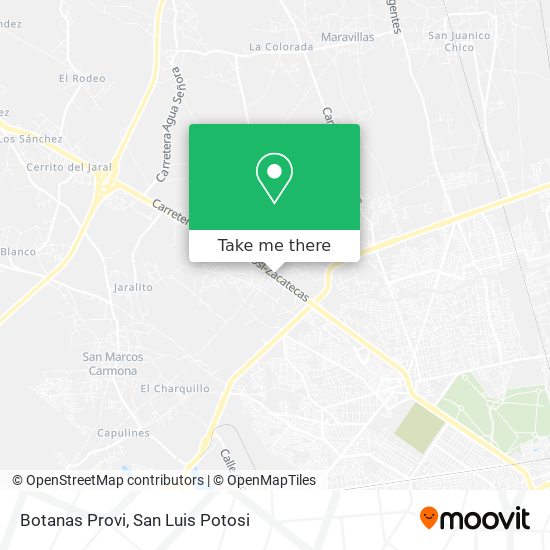 Botanas Provi map