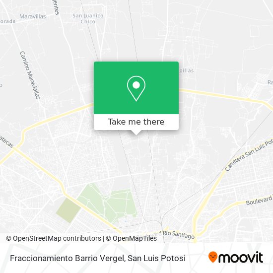 Mapa de Fraccionamiento Barrio Vergel