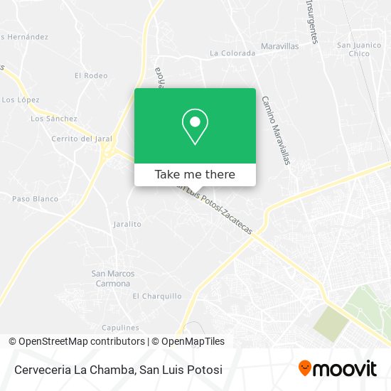 Mapa de Cerveceria La Chamba