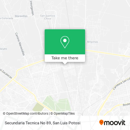 Secundaria Tecnica No 89 map