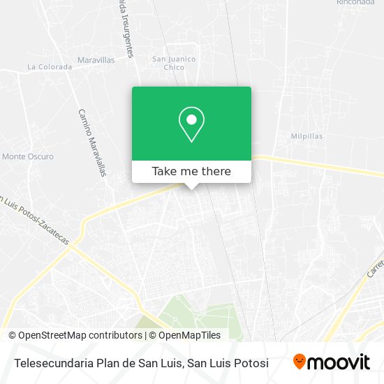 Mapa de Telesecundaria Plan de San Luis