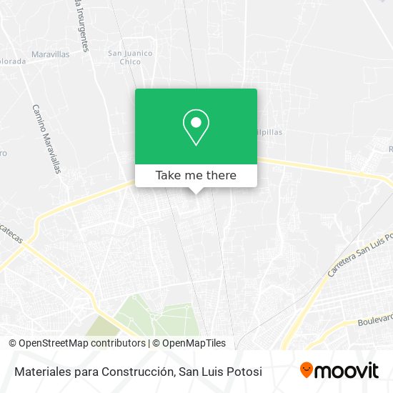 Mapa de Materiales para Construcción