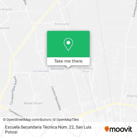 Mapa de Escuela Secundaria Técnica Num. 22