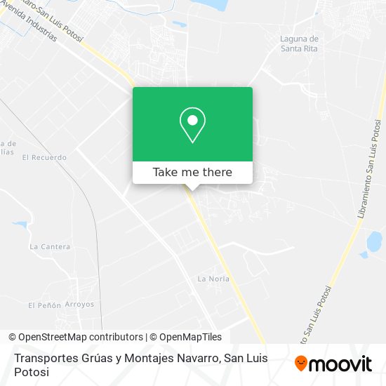 Mapa de Transportes Grúas y Montajes Navarro