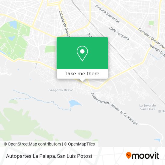 Mapa de Autopartes La Palapa