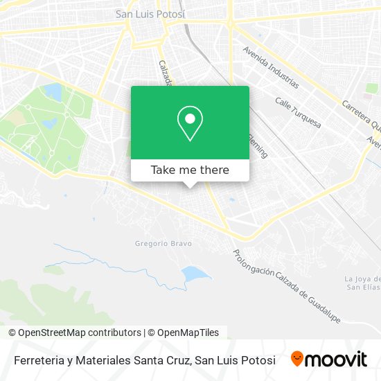 Mapa de Ferreteria y Materiales Santa Cruz