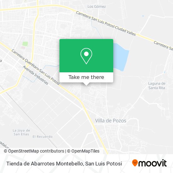 Mapa de Tienda de Abarrotes Montebello