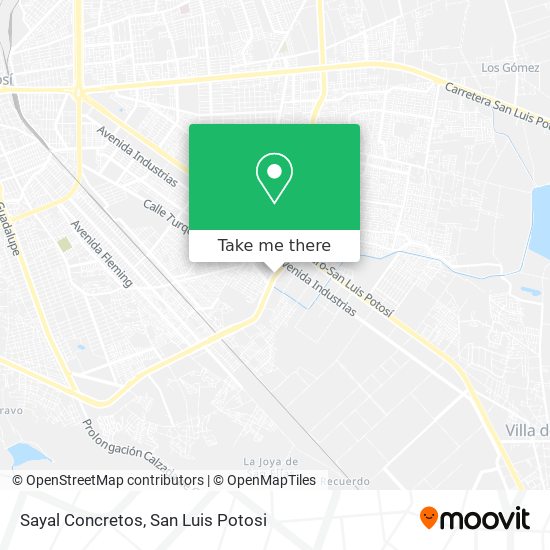Sayal Concretos map
