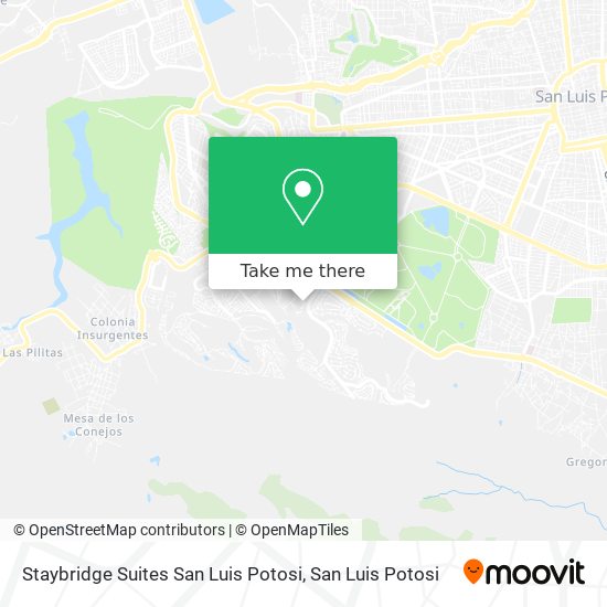 Staybridge Suites San Luis Potosi map