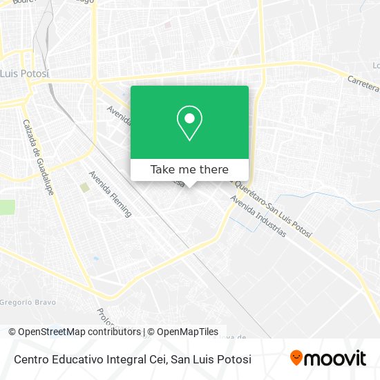 Mapa de Centro Educativo Integral Cei