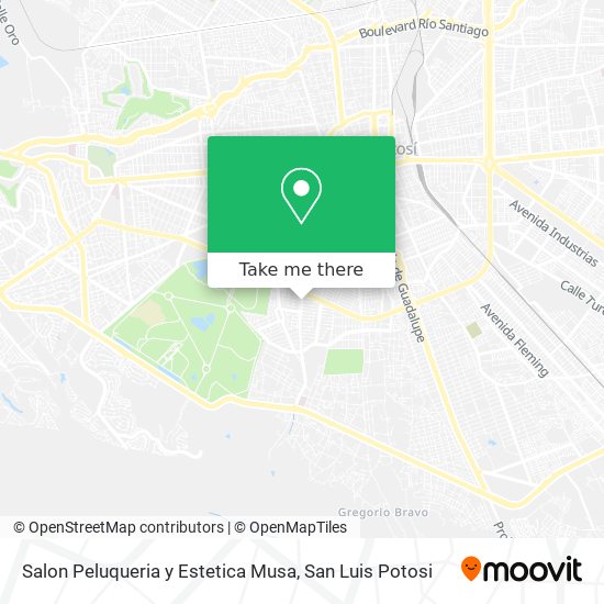 Salon Peluqueria y Estetica Musa map